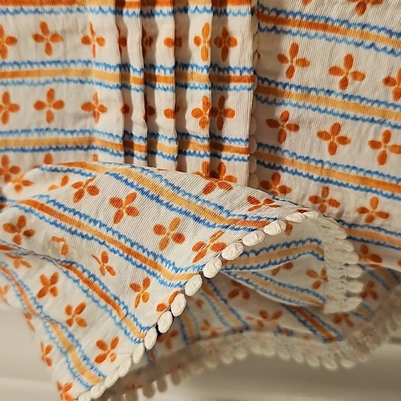 Mine Orange and Blue Floral Top - Picture 2 of 8